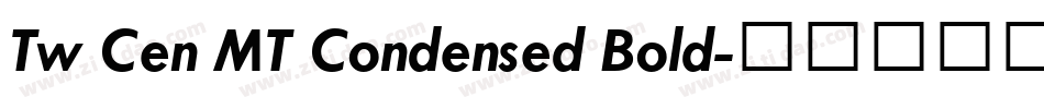 Tw Cen MT Condensed Bold字体转换